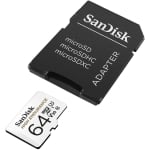 SANDISK High Endurance micro SDHC UHS-I, A1, SD adater, 64GB, Class 10, 100Mb/s