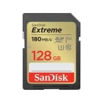 SANDISK Extreme SDXC, 128GB, UHS-1, Class 10, U3, V30, 90 MB/s