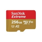 SANDISK Extreme microSDXC, 256GB, Class 10 U3, V30 130 MB/s