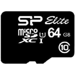 Silicon Power Elite, 64GB, Micro SDHC/SDXC, UHS-I, SD Adapter