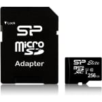 Silicon Power Elite, 256GB, Micro SDHC/SDXC, UHS-I, SD Adapter