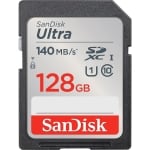 SANDISK Ultra SDXC, 128GB, Class 10, U1, 140 Mb/s