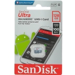 SANDISK Ultra microSDXC UHS-I, 128GB, Class 10, 100Mb/s, Adapter