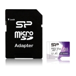 Silicon Power Superior Pro, 128GB, microSDXC, Class 10, SD Adapter