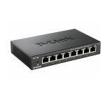 D-Link DES-108/E, 8 port switch 10/100, metal case