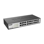 D-Link DES-1024D/E, 24 ports switch 10/100, Desktop, rack mount