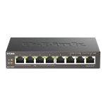 D-Link DGS-1008P, 4x PoE + 4 x standard ports switch, 10/100/1000, Gigabit
