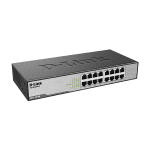 D-Link DES-1016D/E, 16 ports switch 10/100, Desktop, rack mount