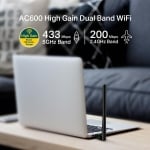 TP-LINK Archer T2U PLUS, AC600, Dual band, USB, external antenna 5 dBi wireless adapter