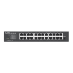ZYXEL GS1100-24E, 24 ports switch, Gigabit, rack mount