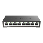 D-Link DGS-108/E, 8 ports switch, 10/100/1000, Gigabit, metal case
