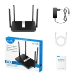 Cudy X6, 2.4/5 GHz, 574 - 1201 Mbps, 10/100/1000 wireless router
