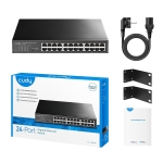 Cudy GS1024, 24 ports switch, 10/100/100, Auto-MDI/MDIX, 19" rack mount