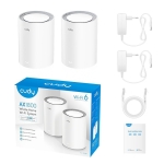 Cudy AX1800, 2 - Pack, 2.4/5 GHz, 574 - 1201 Mbps, wireless mesh system