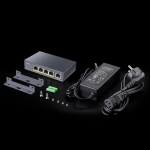 Cudy GS1005P, 5 ports switch, 10/100/100, PoE+ Switch 60W, Uplink port