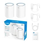 Cudy M1200 2, AC1200 Dual Band, 2.4/5 GHz, 300 -  867 Mbps, 2 pack, wireless mesh system