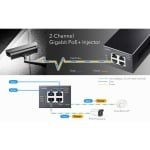 Cudy POE220, Gigabit PoE+/PoE, 2 x 30W