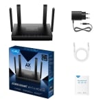 Cudy WR3000, AX3000, 2.4/5 GHz, 574 - 2402 Mbps, 10/100/1000 wireless router