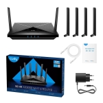 Cudy P5, 5G, AX3000, 2.4/5 GHz, 574 - 2402 Mbps, 10/100/1000 wireless router