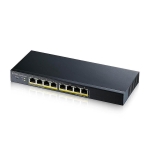 ZYXEL GS1900-8HP-V3, 8 ports switch, smart, managed, PoE, Gigabit