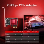 Cudy PE25, PCIe, 10 Mbps/100 Mbps/1 Gbps/2.5 Gbps, network card