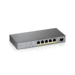 ZyXEL GS1350-6HP, 6-ports switch, Gigabit, managed, PoE 60W