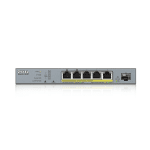 ZyXEL GS1350-6HP, 6-ports switch, Gigabit, managed, PoE 60W