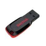 USB drive SanDisk Cruzer Blade, 128GB, USB 2.0, Black/Red