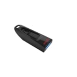 USB drive SanDisk Ultra USB 3.0, 128GB, 100 Mb/s, Black