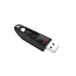 USB drive SanDisk Ultra USB 3.0, 256GB, 100 Mb/s, Black