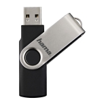 USB drive HAMA Rotate, 128GB, USB 2.0,10 MB/s, Black