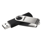 USB drive HAMA Rotate, 128GB, USB 2.0,10 MB/s, Black