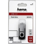 USB drive HAMA Rotate, 128GB, USB 2.0,10 MB/s, Black