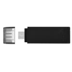 USB drive KINGSTON DataTraveler 70, 256GB, USB-C 3.2 Gen 1, Black