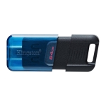 USB drive KINGSTON DataTraveler 80M, 64GB, USB-C 3.2 Gen 1, Black/Blue