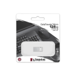 USB drive KINGSTON DataTraveler Micro, 128GB, USB-A 3.2 Gen 1, Silver