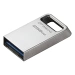 USB drive KINGSTON DataTraveler Micro, 256GB, USB-A 3.2 Gen 1, Silver