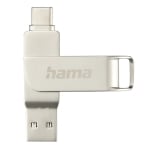 USB drive HAMA C-Rotate Pro, USB-C 3.1/3.0, 512GB, 100MB/s, Silver