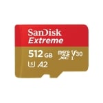 SANDISK Extreme microSDXC, 512GB, Class 10 U3, V30 130 MB/s