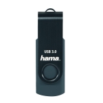 USB drive HAMA Rotate, 32GB, UBS 3.0 70 MB/s, Petrol blue