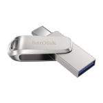 USB drive SanDisk Ultra Dual Drive Luxe, 64GB, USB 3.1 Gen 1, USB-C, Silver