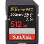 SANDISK Extreme PRO SDHC, 512GB, UHS-1, Class 10, U3, 140 MB/s