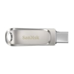 USB drive SanDisk Ultra Dual Drive Luxe, 512GB, USB 3.1 Gen 1, USB-C, Silver