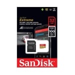 Sandisk Extreme® microSDHC Card, 32GB, SD Adapter, Class 10, U3