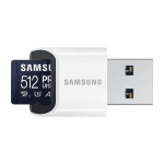 Samsung PRO Ultimate, microSDXC, UHS-I, 512GB, Adapter, USB reader