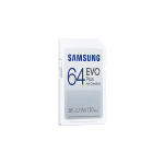Samsung EVO Plus, SD Card, 64GB, White