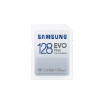 Samsung EVO Plus, SD Card, 128GB, White