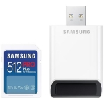 Samsung PRO Plus, SD Card, 512GB, USB Reader, White