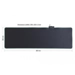 Delock, 920x303x3 mm, RGB, Black mousepad