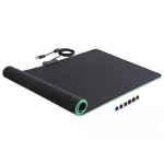 Delock, 920x303x3 mm, RGB, Black mousepad